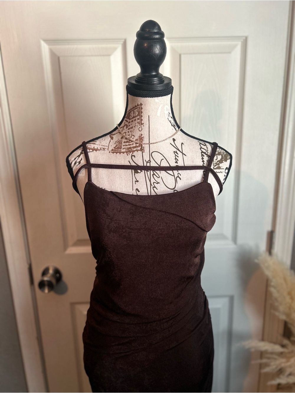 Fashion Nova Dark Brown dress